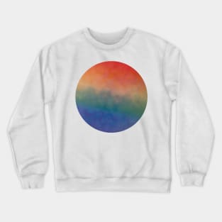 bokeh rainbow planet Crewneck Sweatshirt